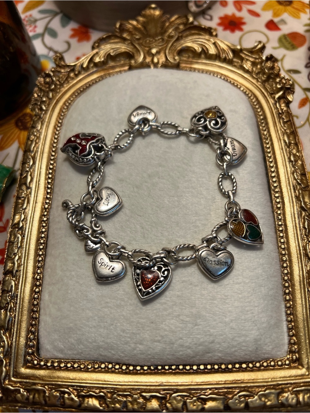 Brighton Go Red Charm Bracelet
